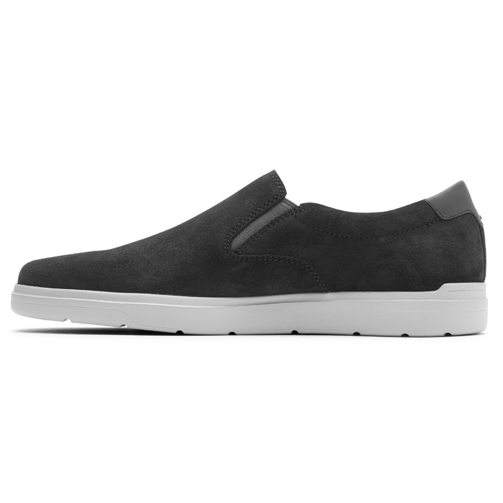 Rockport Joggesko Herre Mørke Grå - Total Motion Lite Slip-On - VLAQ07348